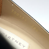 Stella McCartney Croc-Embossed Pointed Toe Pumps Black Faux Leather Size 38.5