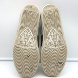 Gucci Ace Star Sneakers White & Metallic Leather Size 36.5