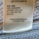 Burberry Double Breasted Ribbed Knit Sweater Jacket Light Gray Size Small