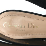 Christian Dior J'Adior Slingback Pumps Black Mesh & Suede Size 37