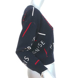 Joie Wilhelmina Destination Sweater Navy Cotton Knit Size Extra Extra Small