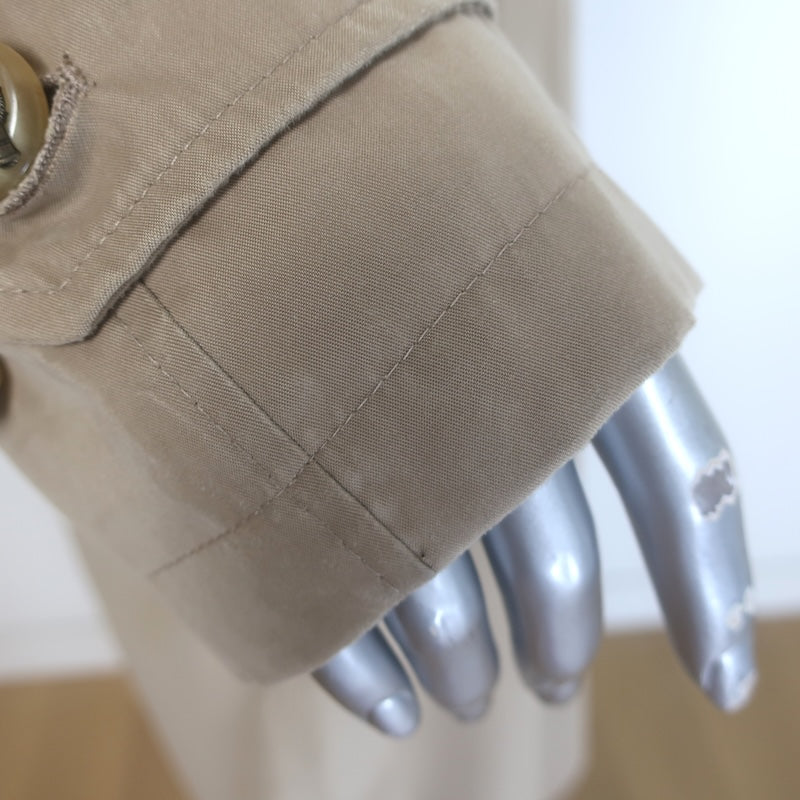 Vintage Ralph Lauren Blue Label Single-Breasted Trench Coat Beige Size 6