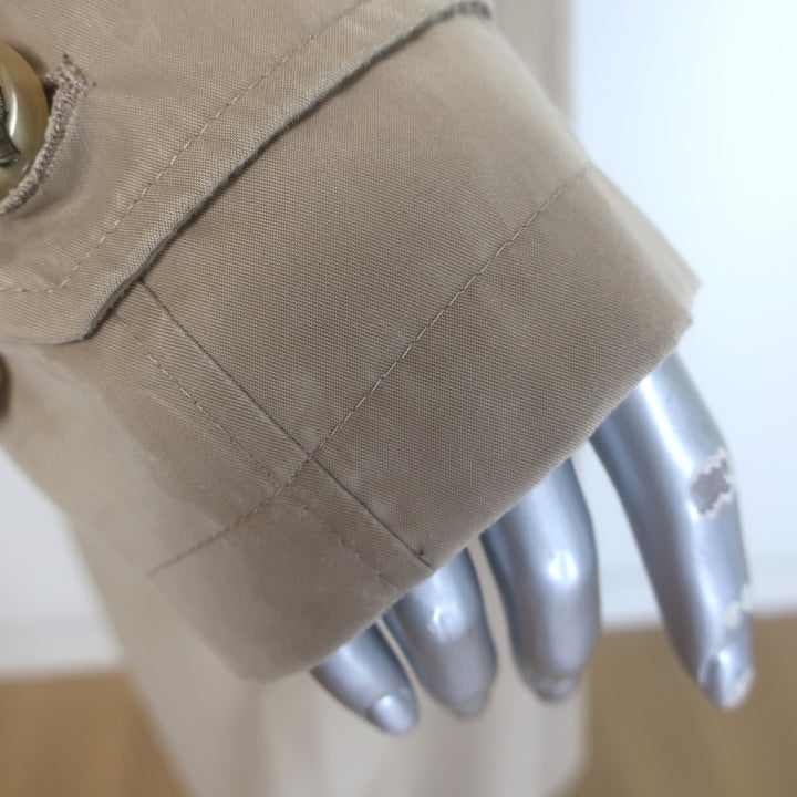 Vintage Ralph Lauren Blue Label Single-Breasted Trench Coat Beige Size 6