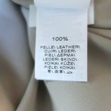 Brunello Cucinelli Metallic Leather Monili-Detail Trench Coat Silver Size 40