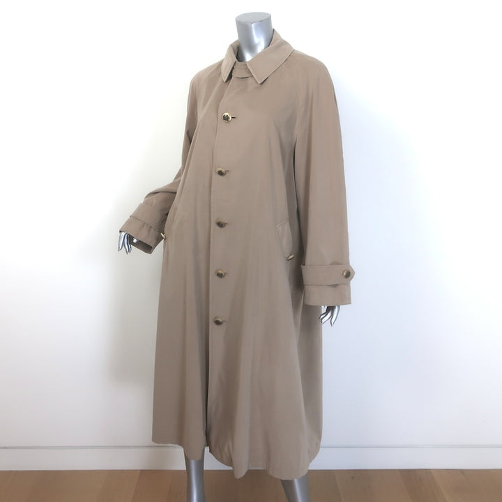 Vintage Ralph Lauren Blue Label Single-Breasted Trench Coat Beige Size 6