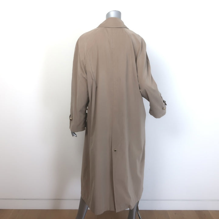 Vintage Ralph Lauren Blue Label Single-Breasted Trench Coat Beige Size 6