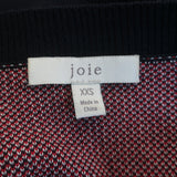 Joie Wilhelmina Destination Sweater Navy Cotton Knit Size Extra Extra Small