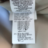 Brunello Cucinelli Metallic Leather Monili-Detail Trench Coat Silver Size 40