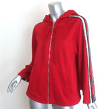 Gucci Swarovski Crystal-Embellished Striped Track Jacket Red Size Medium