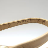 Stuart Weitzman Nudist Ankle Strap Sandals Beige Patent Leather Size 8 NEW