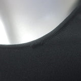 Aya Muse Clava Metal-Halter Open Back Maxi Dress Black Stretch Knit Size Medium