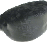 Burberry Knight Medium Shearling Shoulder Bag Black Leather Crossbody