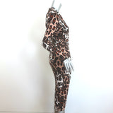 Diane von Furstenberg Barlow Dress Jungle Cat Print Jersey Size Extra Small NEW
