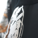 Hermes Twillaine Long Cardigan Black Jungle Print Silk & Cashmere Size 38