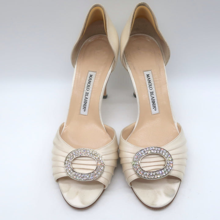 Manolo Blahnik Sedaraby Crystal-Buckle d&