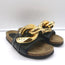 JW Anderson Chain Slide Sandals Black Leather Size 40