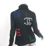 Chanel 2021 Coco Mark Turtleneck Sweater Black Cashmere-Silk Size 42