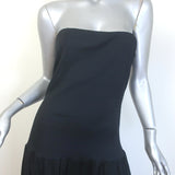 Anna Quan Amyra Strapless Drop Waist Maxi Dress Black Mixed Media Size US 6