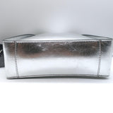 Stella McCartney Stella Logo Small Crossbody Bag Silver Metallic Vegan Leather