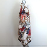 Camilla Reign Supreme Short Kaftan with Hardware Cream Printed Silk One Size NEW