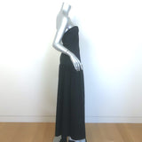 Anna Quan Amyra Strapless Drop Waist Maxi Dress Black Mixed Media Size US 6