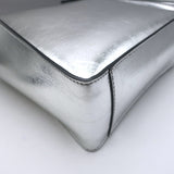Stella McCartney Stella Logo Small Crossbody Bag Silver Metallic Vegan Leather