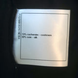 Chanel 2021 Coco Mark Turtleneck Sweater Black Cashmere-Silk Size 42