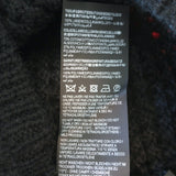 Saint Laurent Lace-Collar Crochet Sweater Black Wool Size Extra Small