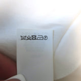 Brunello Cucinelli Monili Epaulette Blouse White Silk Chiffon Size Medium