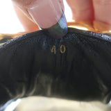 JW Anderson Chain Slide Sandals Black Leather Size 40