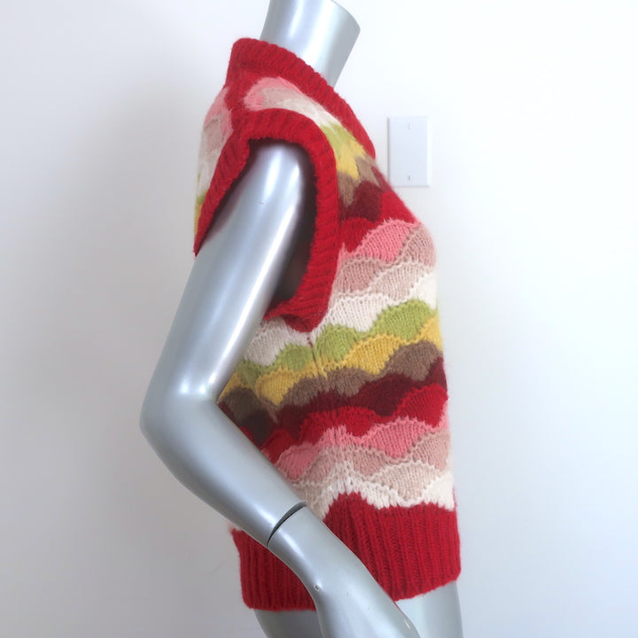 Alanui Under the Northern Sky Sweater Vest Multicolor Alpaca-Blend Size Small
