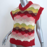 Alanui Under the Northern Sky Sweater Vest Multicolor Alpaca-Blend Size Small