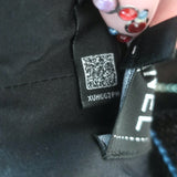 Chanel Windowpane Check Ultra Wide Leg Draped Pants Black Wool-Blend Size 42