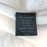 Rocky Barnes x 360 Rylee Cashmere V-Neck Sweater Cream Size Small