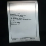 Chanel Windowpane Check Ultra Wide Leg Draped Pants Black Wool-Blend Size 42