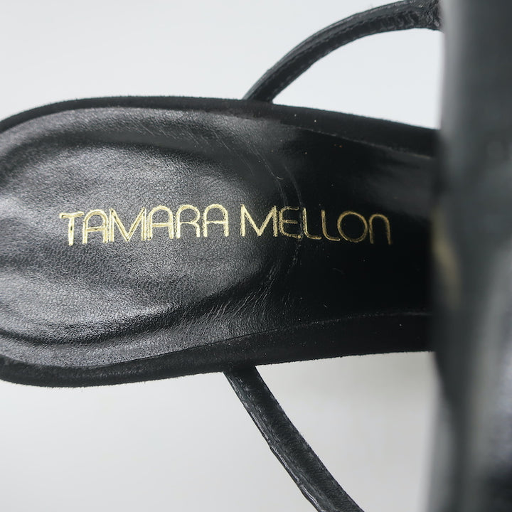 Tamara Mellon Sandals Trouble Maker Leopard Print Pony Hair Size 37.5