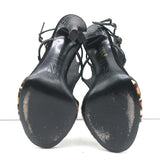 Tamara Mellon Sandals Trouble Maker Leopard Print Pony Hair Size 37.5