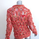 Missoni Crocheted Sweater Pink/Red Open Knit Size 42