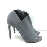 Balenciaga Stretch Open Toe Booties Gray Size 37.5 High Heel Ankle Boots