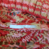 Missoni Crocheted Sweater Pink/Red Open Knit Size 42