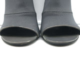Balenciaga Stretch Open Toe Booties Gray Size 37.5 High Heel Ankle Boots