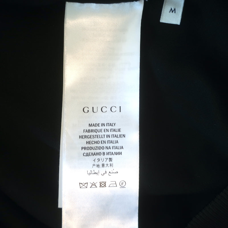Gucci Swarovski Crystal-Embellished Tracksuit Black Tech Jersey Size Medium