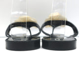 Chanel Jelly Camellia Thong Sandals Black Size 39 Flat Flip Flops