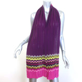Missoni x Target Zig Zag Pointelle Knit Scarf Purple/Pink Wool-Blend