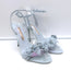 Sophia Webster Lilico Flower-Embellished Sandals Light Blue Leather Size 38