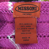 Missoni x Target Zig Zag Pointelle Knit Scarf Purple/Pink Wool-Blend