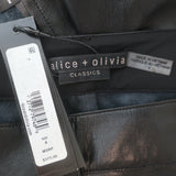 Alice + Olivia Rye Vegan Leather Maxi Skirt Black Size 4 NEW