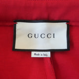Gucci Sylvie Striped Leggings Red Technical Jersey Size Large Skinny Pants