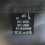 Cortana Strapless Tie-Back Maxi Dress Gray Wool-Blend Size 40
