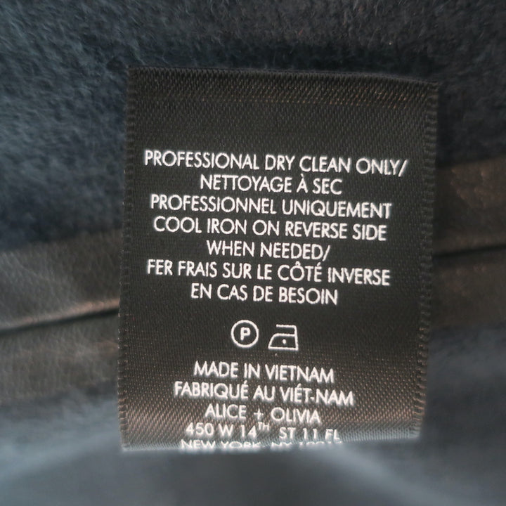Alice + Olivia Rye Vegan Leather Maxi Skirt Black Size 4 NEW